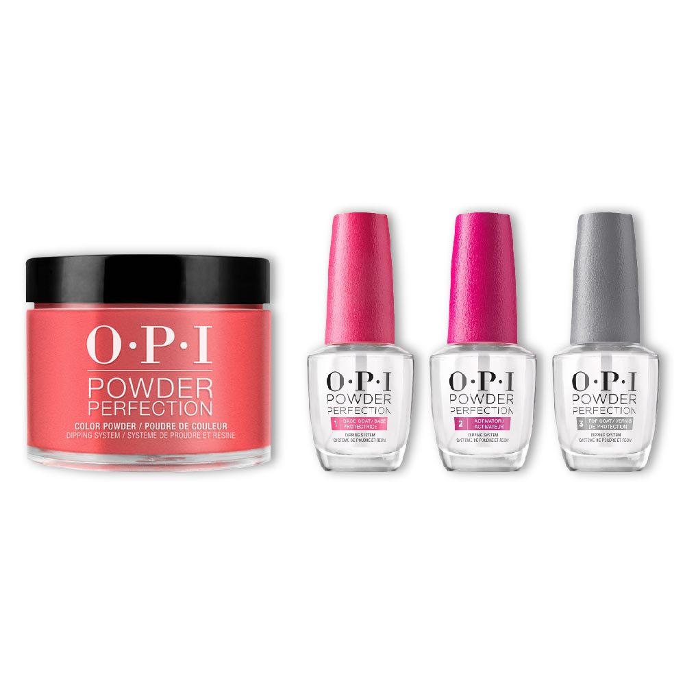 OPI Dip Powder Combo - Liquid Set & L64 Cajun Shrimp - DTK Nail Supply