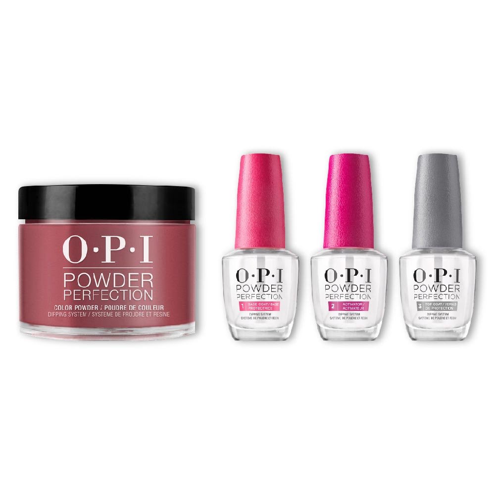 OPI Dip Powder Combo - Liquid Set & L87 Malaga Wine - DTK Nail Supply