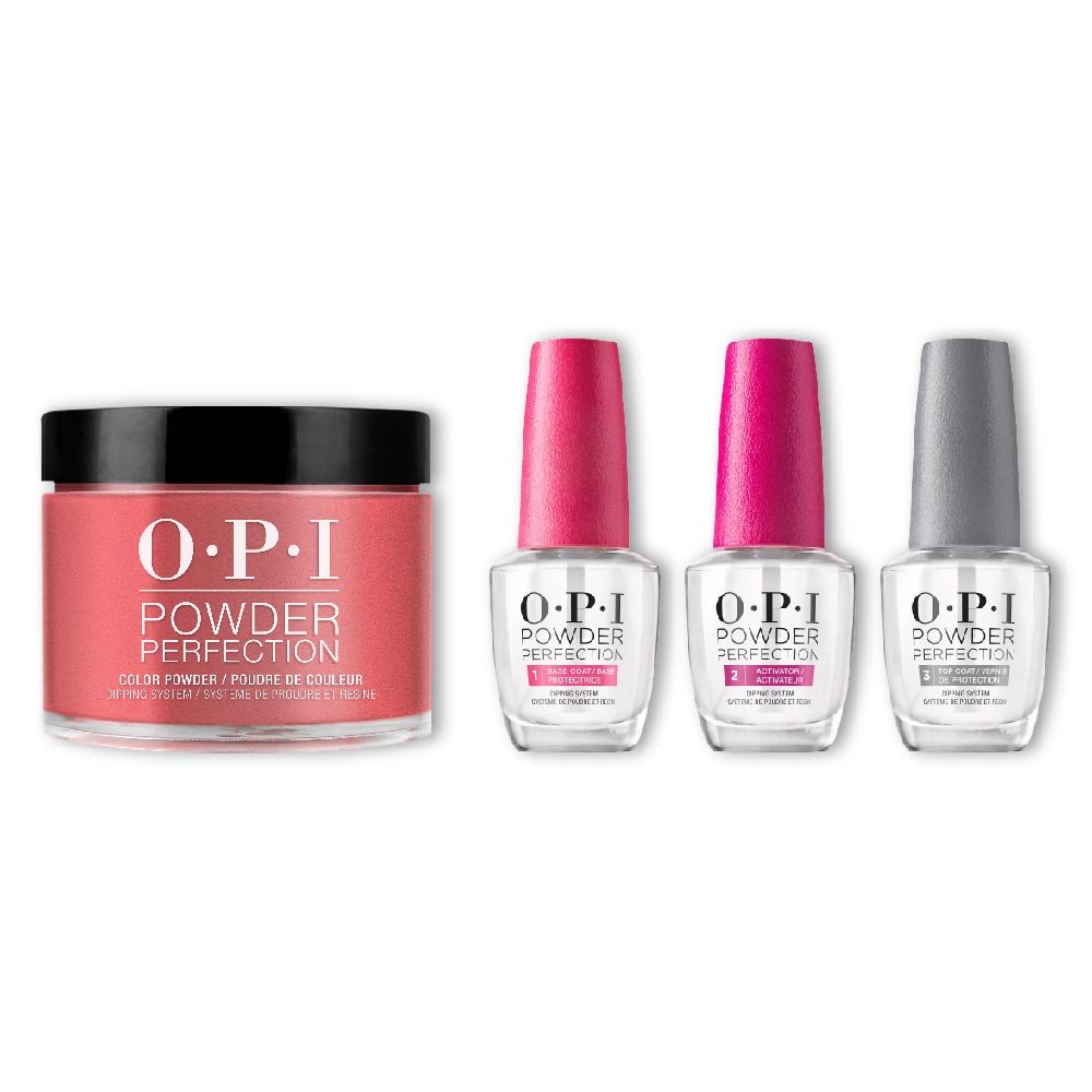 OPI Dip Powder Combo - Liquid Set & Z13 Color So Hot It Berns - DTK Nail Supply