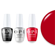 OPI F048 Vodka & Caviar - Red - Intelli-Gel Combo - Super Base Coat, Super Gloss Top Coat - DTK Nail Supply
