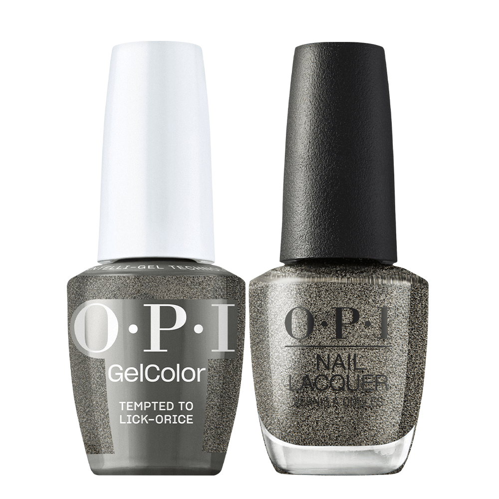 OPI Gel Nail Polish Duo - HPS03 Tempted to Lick - orice - Gel Polish 0.5oz - DTK Nail Supply
