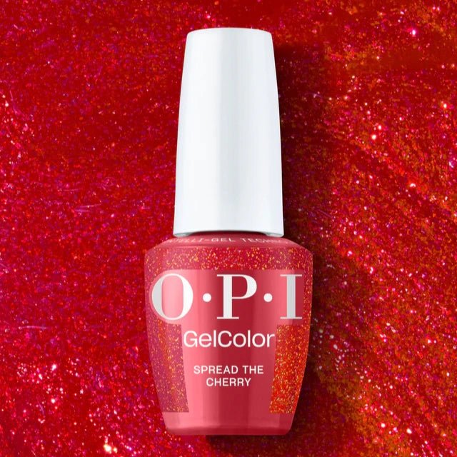 OPI Gel Nail Polish Duo - HPS04 Spread the Cherry - Gel Polish 0.5oz - DTK Nail Supply