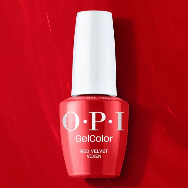 OPI Gel Nail Polish Duo - HPS05 Red Velvet Vixen - Gel Polish 0.5oz - DTK Nail Supply