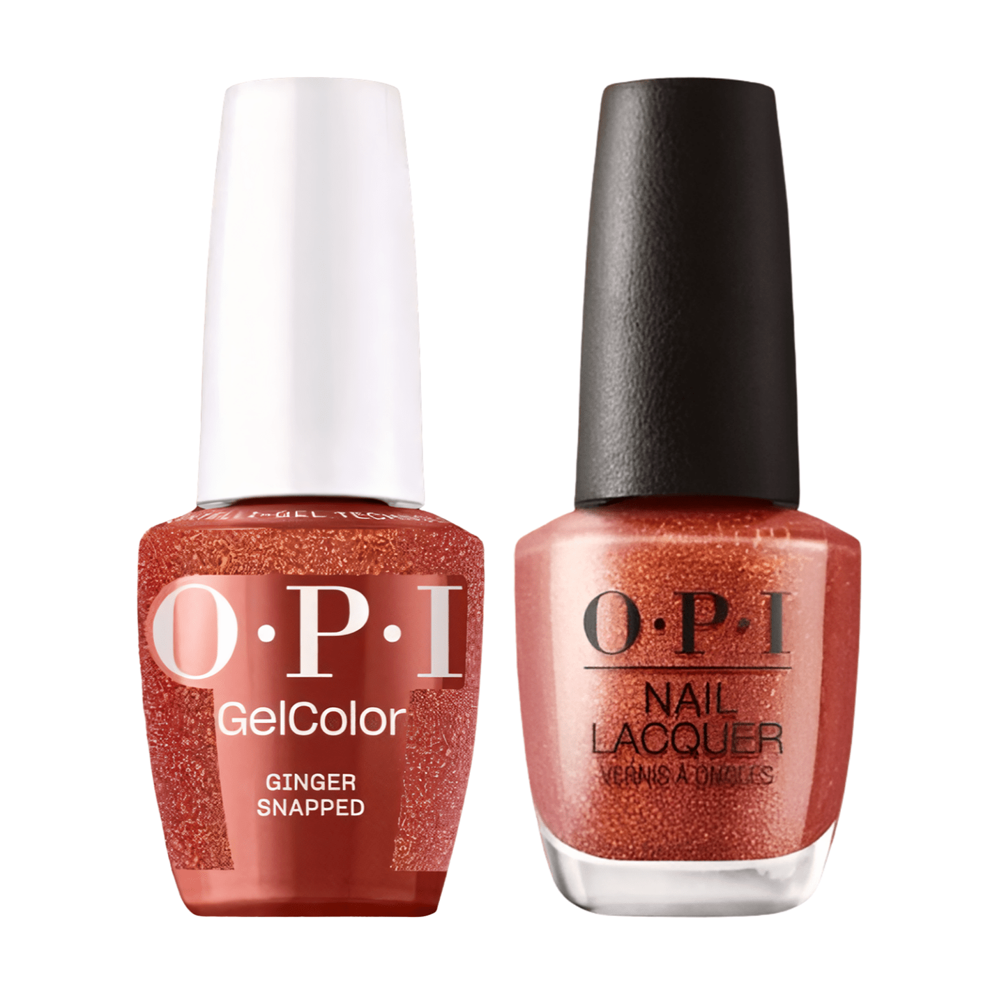 OPI Gel Nail Polish Duo - HPS06 Ginger Snapped - Gel Polish 0.5oz - DTK Nail Supply