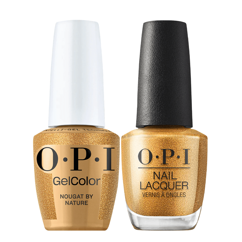 OPI Gel Nail Polish Duo - HPS07 Nougat by Nature - Gel Polish 0.5oz - DTK Nail Supply