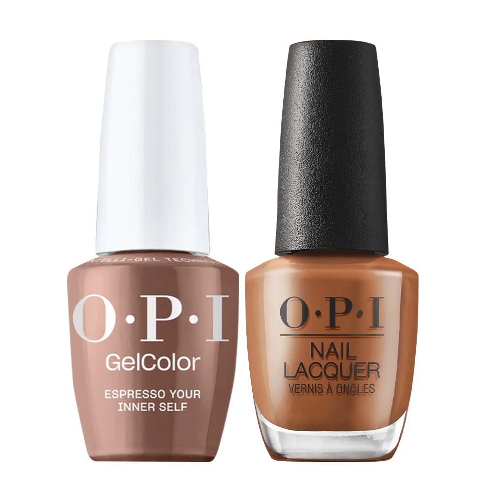 OPI Gel Nail Polish Duo - LA04 Espresso Your Inner Self - DTK Nail Supply