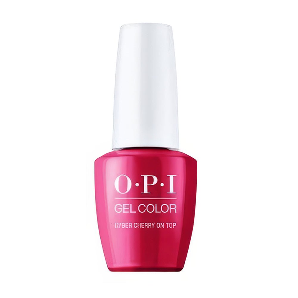 OPI Gel Nail Polish - F014 Cyber Cherry on Top - Gel Polish 0.5oz - DTK Nail Supply