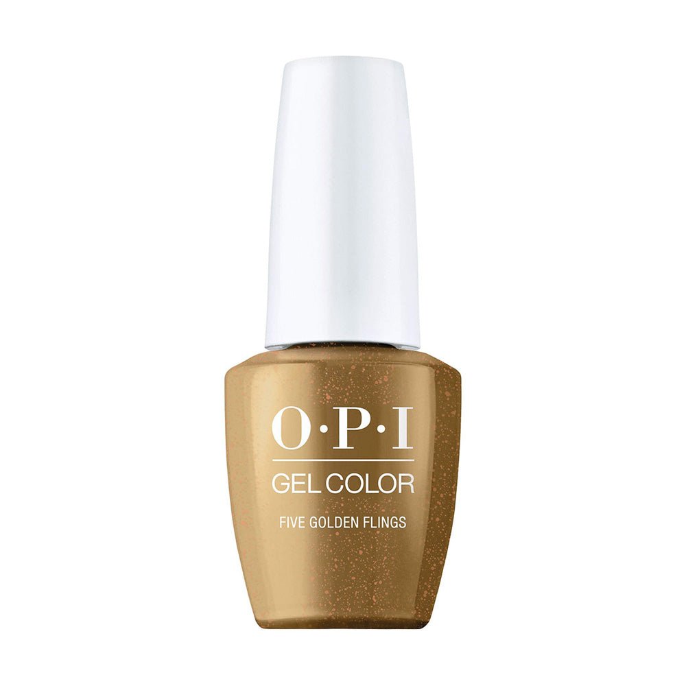 OPI Gel Nail Polish - HPQ02 Golden Flings - DTK Nail Supply