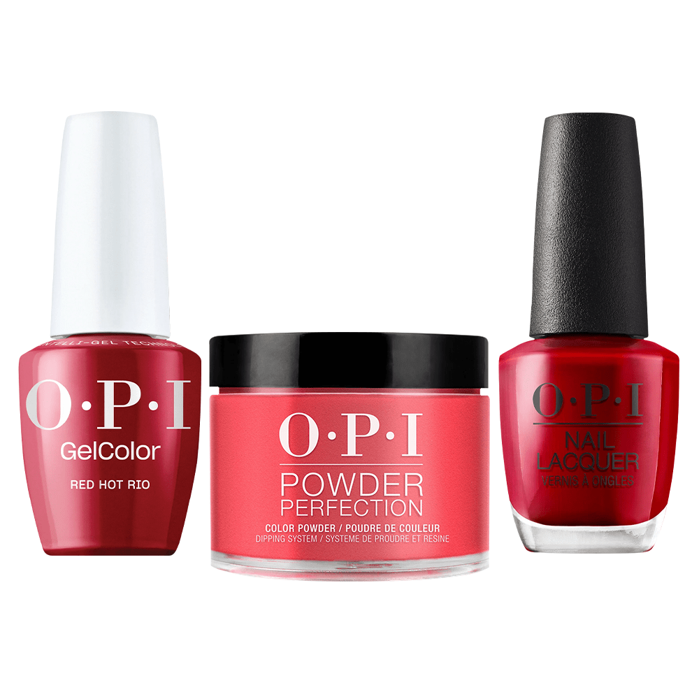 OPI Intelli 3 in 1 - A70 Red Hot Rio - Dip, Gel & Lacquer Matching - DTK Nail Supply