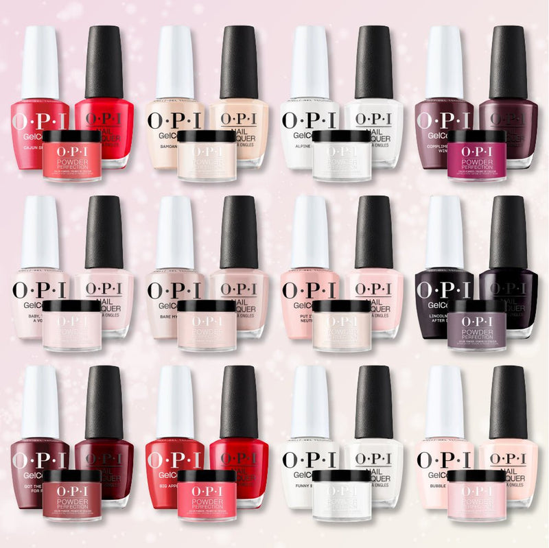 OPI Intelli 3 in 1 - Best Sellers 12 Colors Set - Dip, Gel & Lacquer Matching - DTK Nail Supply