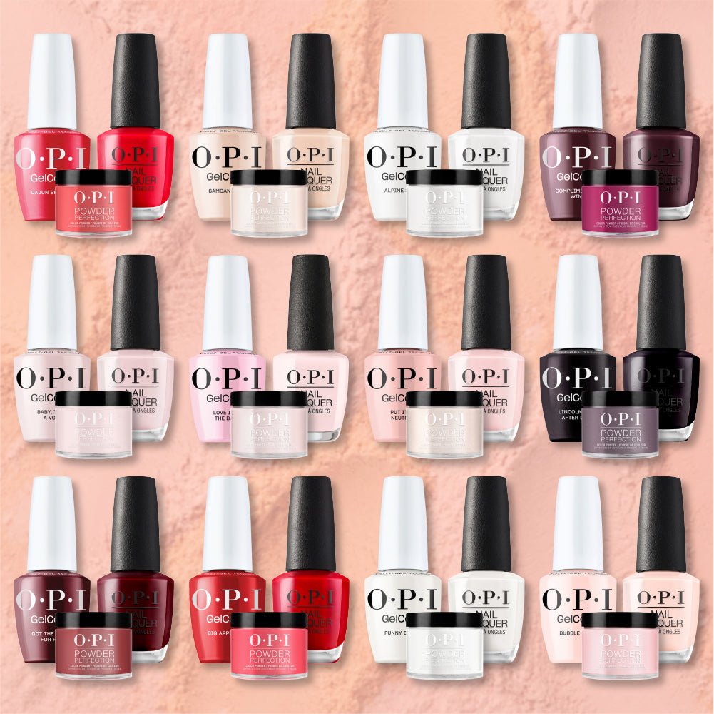 OPI Intelli 3 in 1 - Best Sellers 12 Colors Set - Dip, Gel & Lacquer Matching - DTK Nail Supply