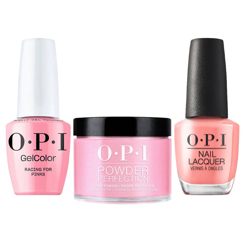 OPI Intelli 3 In 1 - D52 Racing For Pinks - Dip, Gel & Lacquer Matching - DTK Nail Supply