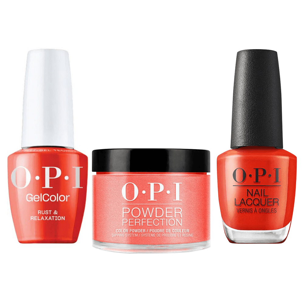 OPI Intelli 3 in 1 - F006 Rust & Relaxation - Dip, Gel & Lacquer Matching - DTK Nail Supply