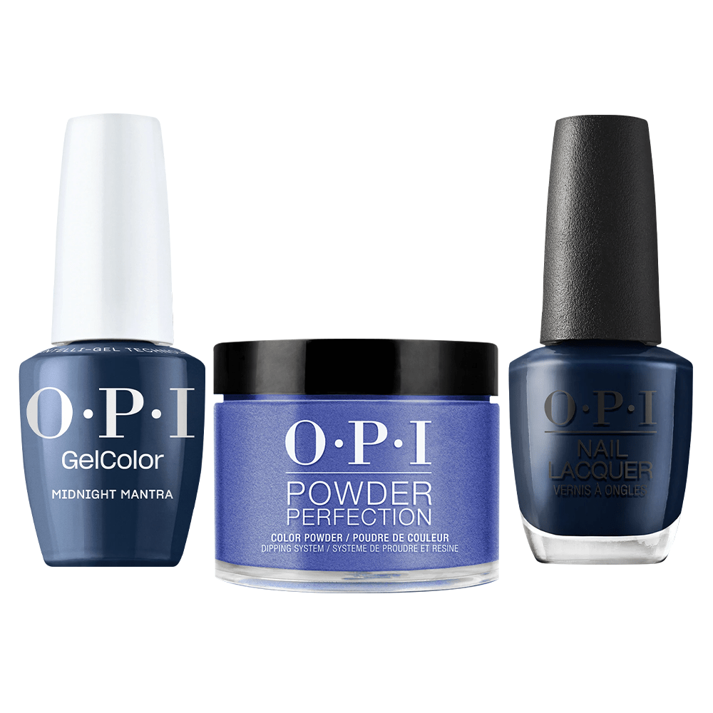 OPI Intelli 3 in 1 - F009 Midnight Mantra - Dip, Gel & Lacquer Matching - DTK Nail Supply