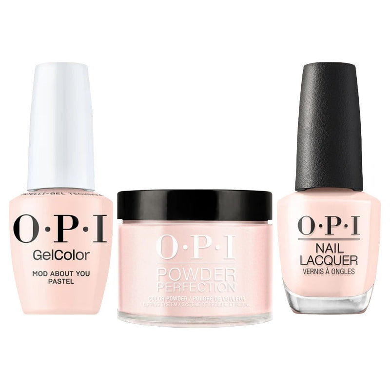 OPI Intelli 3 In 1 - F037 Mod About You Pastel - Pink, Beige Colors - Dip, Gel & Lacquer Matching (OPI Fall 2026 Collection) - DTK Nail Supply