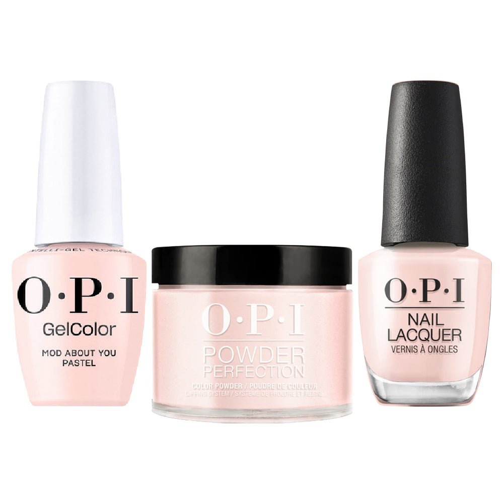 OPI Intelli 3 In 1 - F037 Mod About You Pastel - Pink, Beige Colors - Dip, Gel & Lacquer Matching (OPI Fall 2026 Collection) - DTK Nail Supply