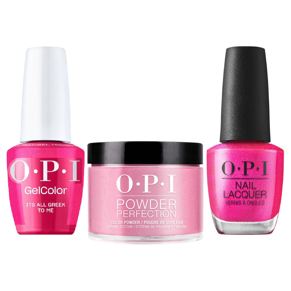 OPI Intelli 3 In 1 - F041 It's All Greek to Me - Pink Colors - Dip, Gel & Lacquer Matching (OPI Fall 2026 Collection) - DTK Nail Supply