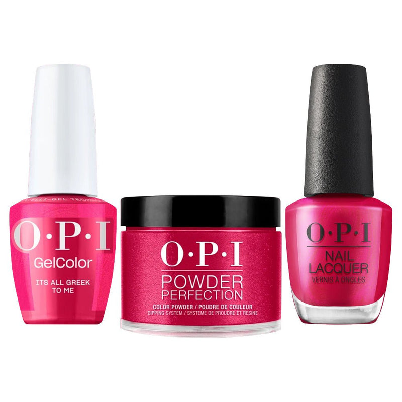 OPI Intelli 3 In 1 - F041 It's All Greek to Me - Pink Colors - Dip, Gel & Lacquer Matching (OPI Fall 2026 Collection) - DTK Nail Supply