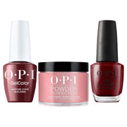 OPI Intelli 3 In 1 - F042 Vampire State Building - Red, Brown Colors - Dip, Gel & Lacquer Matching (OPI Fall 2026 Collection) - DTK Nail Supply