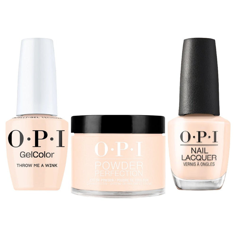 OPI Intelli 3 In 1 - F044 Throw Me a Wink - White Colors - Dip, Gel & Lacquer Matching (OPI Fall 2026 Collection) - DTK Nail Supply
