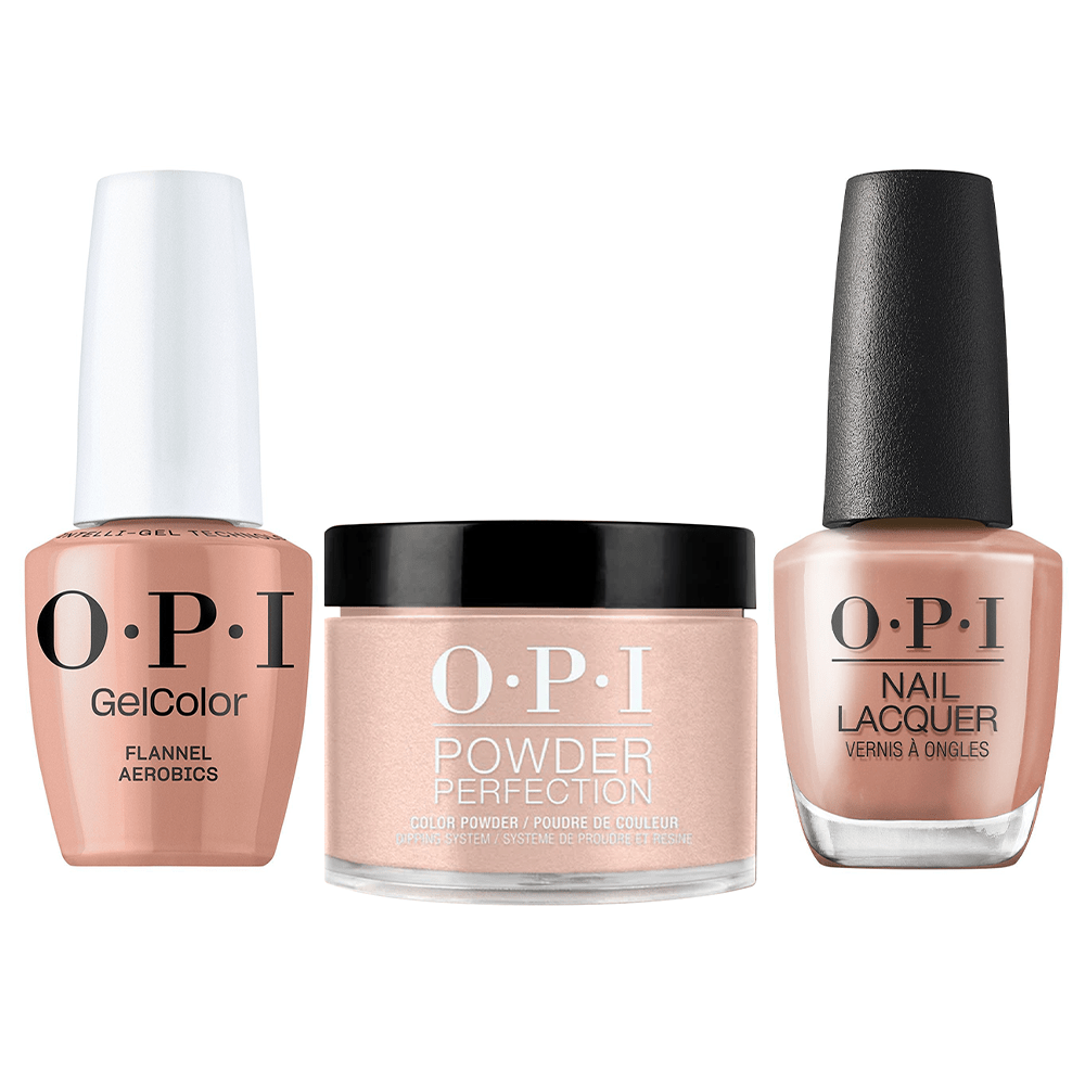 OPI Intelli 3 in 1 - GCF027 Flannel Aerobics - Dip, Gel & Lacquer Matching - DTK Nail Supply