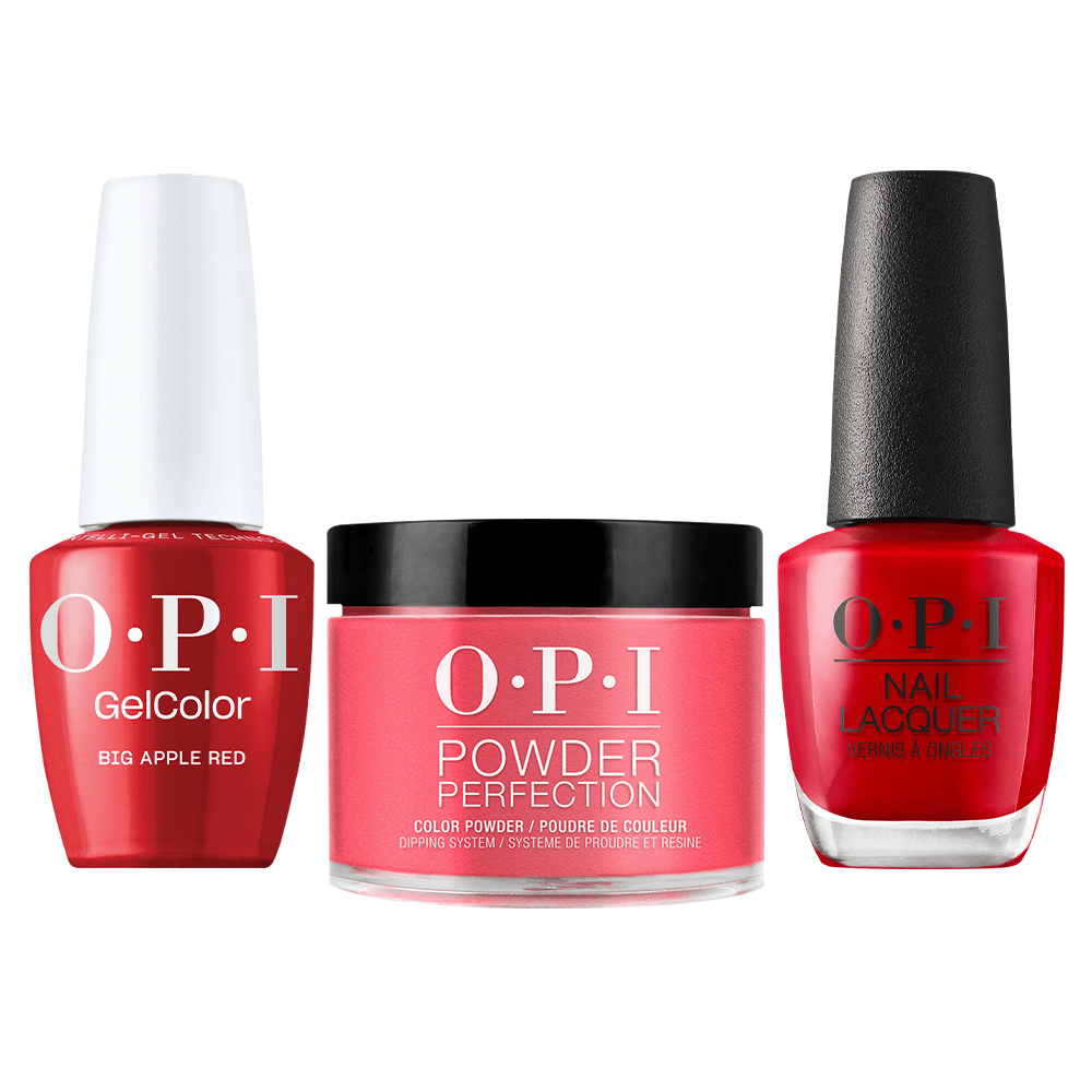 OPI Intelli 3 in 1 - N25 Big Apple Red - Dip, Gel & Lacquer Matching - DTK Nail Supply