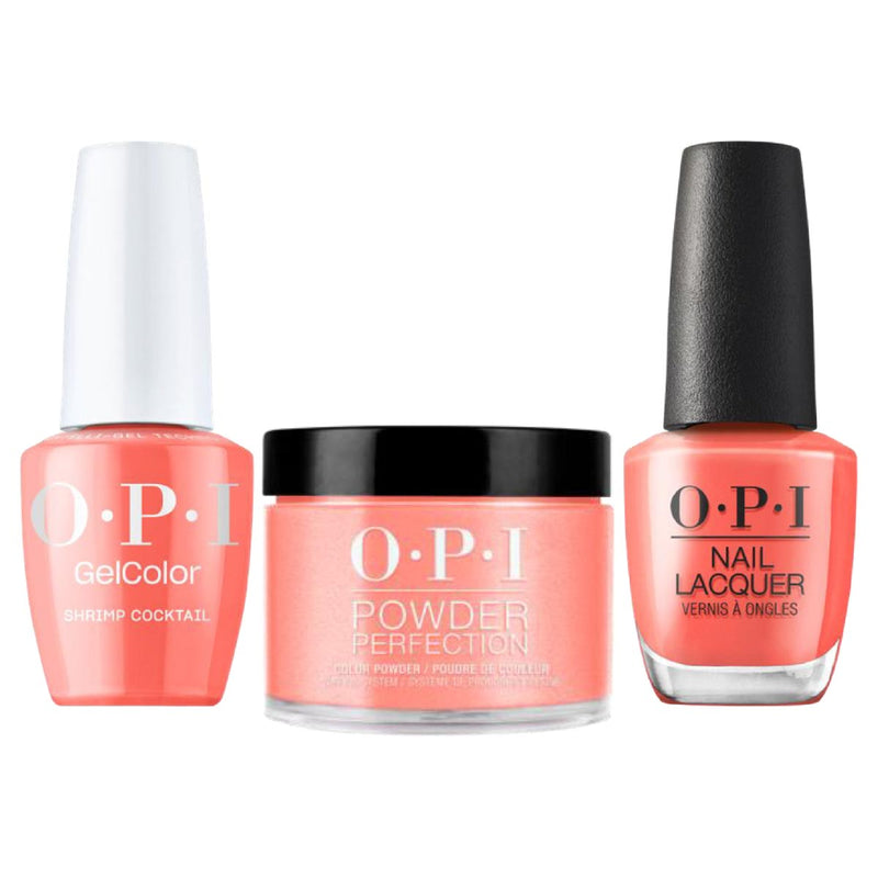 OPI Intelli 3 in 1 - S068 Shrimp Cocktail - Dip, Gel & Lacquer Matching - DTK Nail Supply