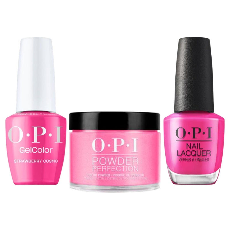OPI Intelli 3 in 1 - S070 Strawberry Cosmo - Dip, Gel & Lacquer Matching - DTK Nail Supply