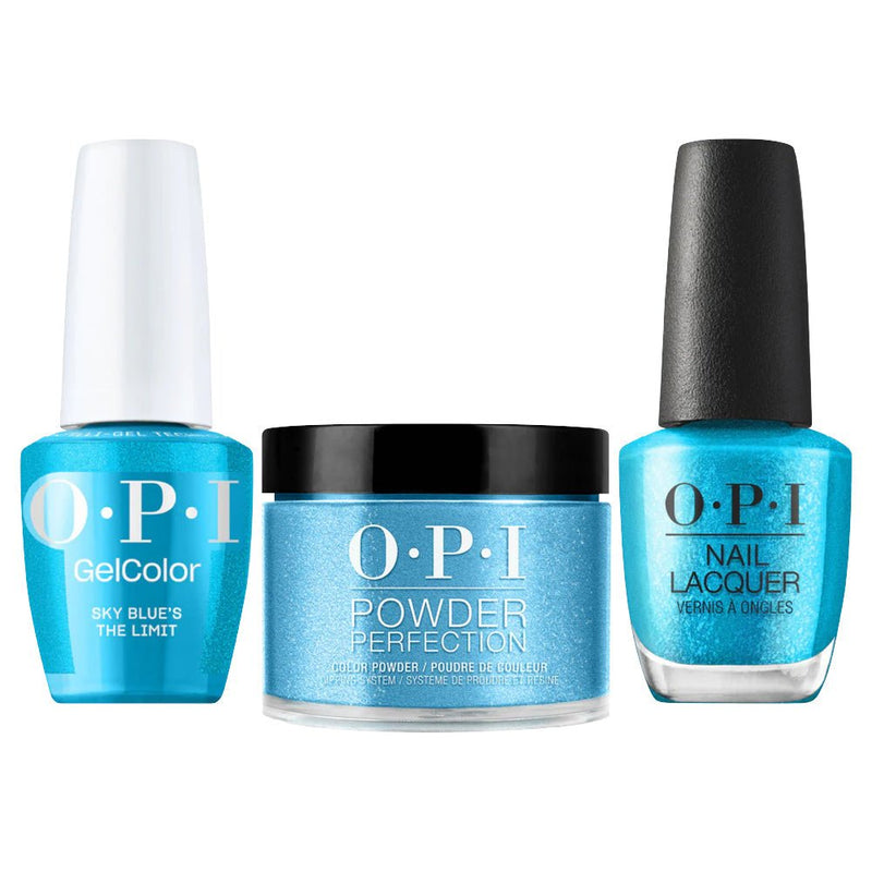 OPI Intelli 3 In 1 - S077 Sky Blue's The Limit - Blue Color - Dip, Gel & Lacquer Matching (OPI Summer 2026 Collection) - DTK Nail Supply