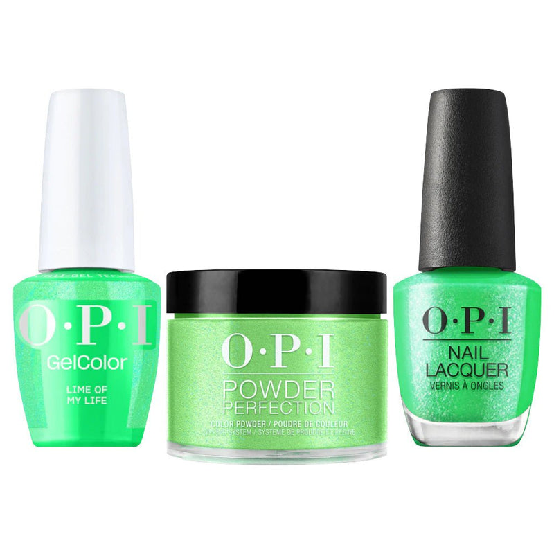 OPI Intelli 3 In 1 - S078 Lime Of My Life - Green Color - Dip, Gel & Lacquer Matching (OPI Summer 2026 Collection) - DTK Nail Supply