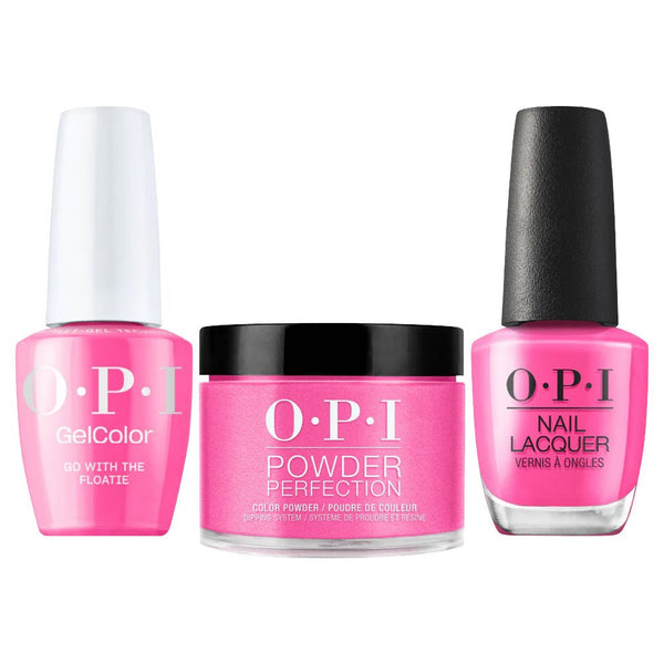 OPI Intelli 3 In 1 - S082 Go With The Floatie - Pink Colors - Dip, Gel & Lacquer Matching (OPI Summer 2026 Collection)