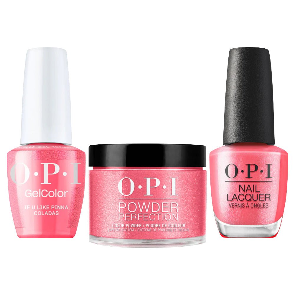 OPI Intelli 3 In 1 - S083 If U Like Pinka Coladas - Pink Color - Dip, Gel & Lacquer Matching (OPI Summer 2026 Collection) - DTK Nail Supply