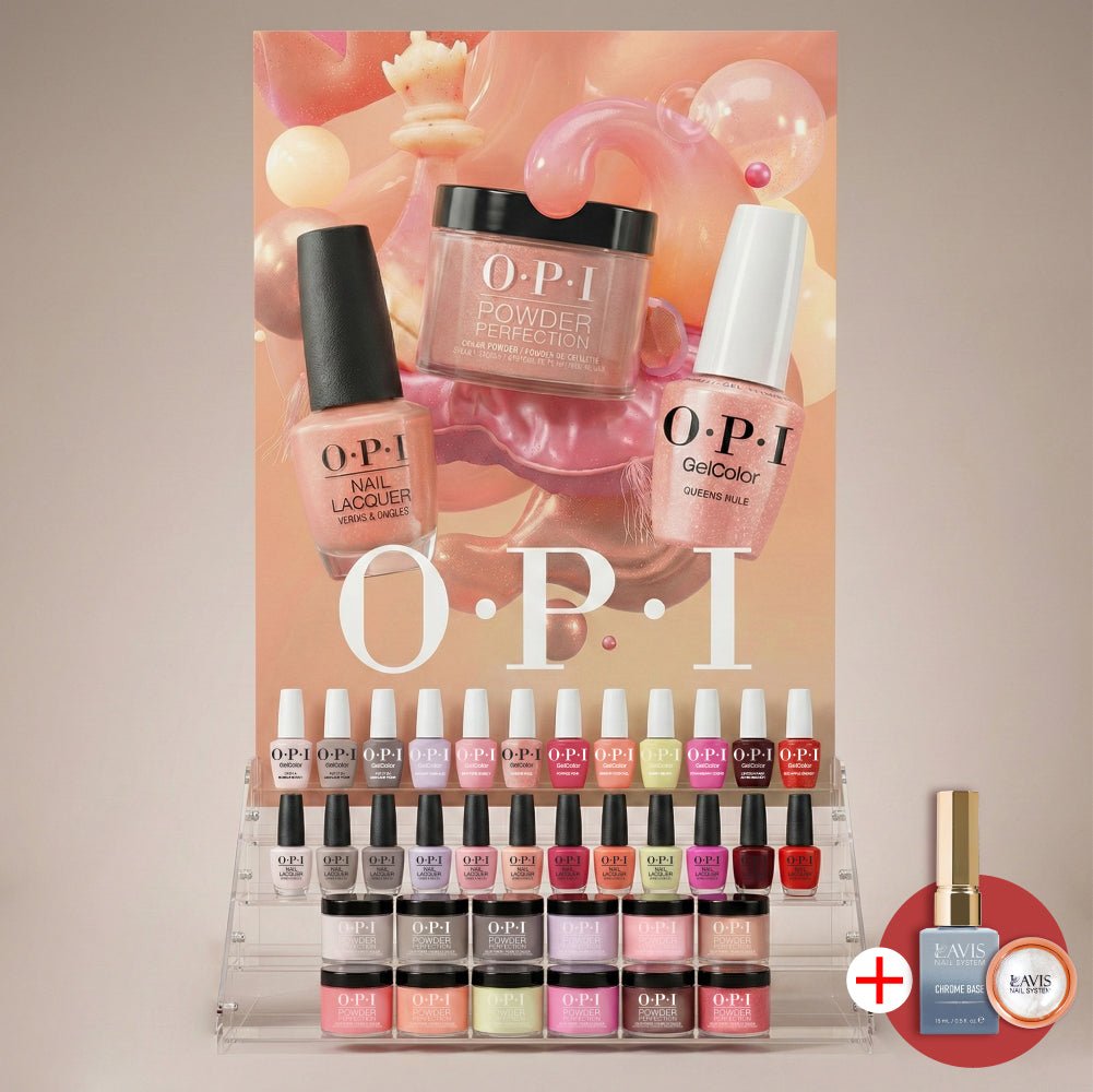 OPI Intelli 3 in 1 - Set 12 Gel Colors - OPI Spring 2026 The New OPIcons Collection - Dip, Gel & Lacquer Matching - FREE 1 LAVIS CHROME BASE + 1 CHROME PEARL - DTK Nail Supply