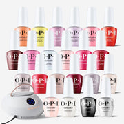 OPI Intelli - Gel - Best Sellers 20 Shade Set - OPI LED Light, Super Base Coat, Super Gloss Top Coat & Intelli - Gel - Set 1 - DTK Nail Supply