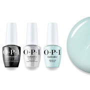 OPI Intelli-Gel Combo - Super Base Coat, Super Gloss Top Coat & V33 Gelato On My Mind, FREE Nail Sticker - DTK Nail Supply