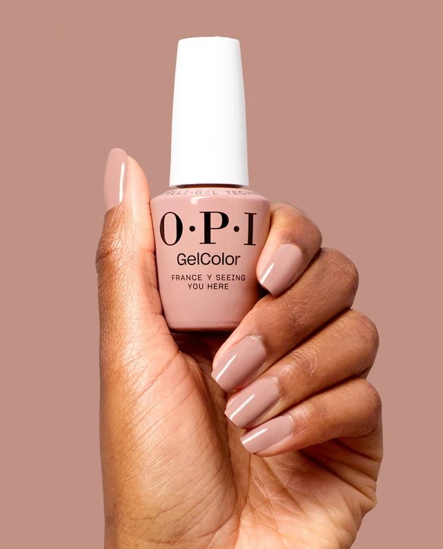 OPI Intelli-Gel - F039 France-y Seeing You Here - Peach, Pink - Gel Color 0.5 oz (OPI Fall 2026 Collection) - DTK Nail Supply