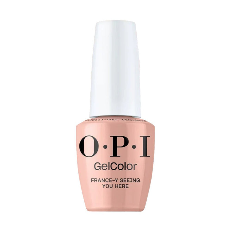 OPI Intelli-Gel - F039 France-y Seeing You Here - Peach, Pink - Gel Color 0.5 oz (OPI Fall 2026 Collection) - DTK Nail Supply