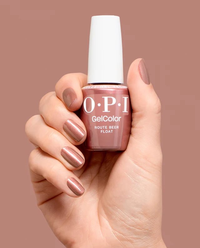 OPI Intelli-Gel - F043 Route Beer Float - Brown, Orange - Gel Color 0.5 oz (OPI Fall 2026 Collection) - DTK Nail Supply
