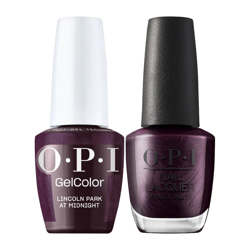 OPI Intelli Gel & Lacquer Duo - F046 Lincoln Park at Midnight - Purple, Red - 0.5 oz (OPI Fall 2026 Collection) - DTK Nail Supply