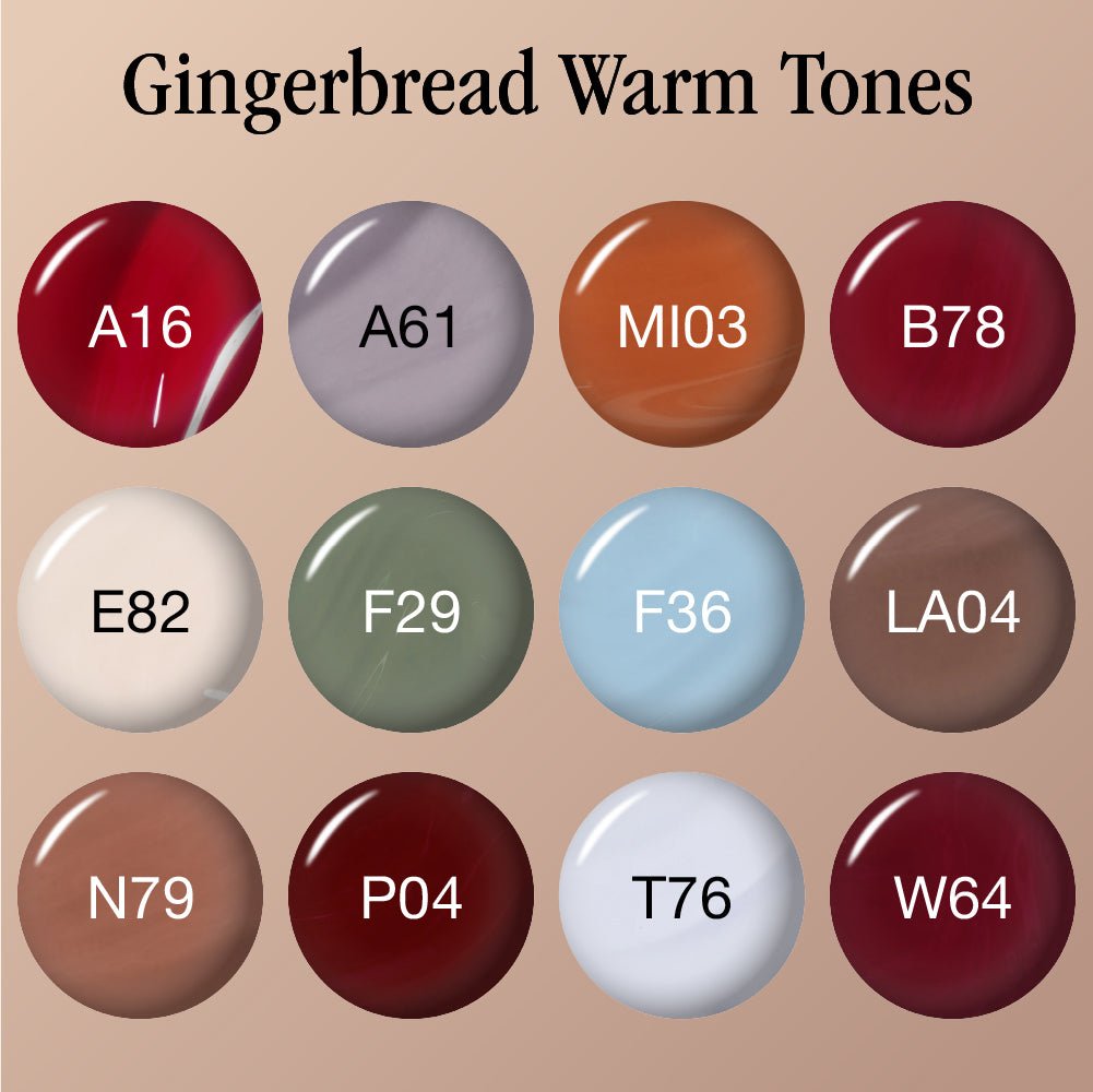 OPI Intelli - Gel - Set 12 Gel Colors - Gel Color 0.5 oz - Gingerbread Warm Tones Collection - DTK Nail Supply