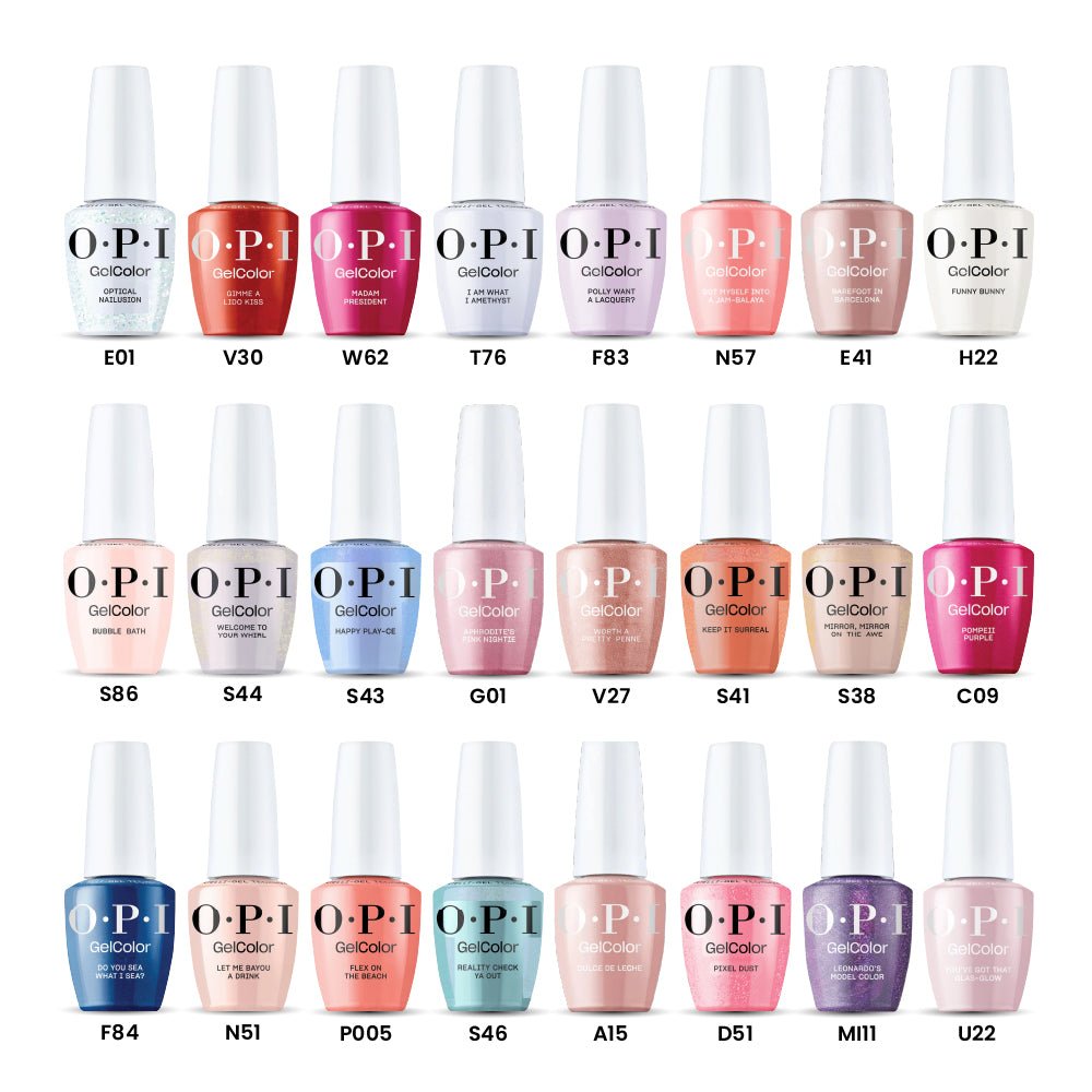 OPI Intelli - Gel - Set 24 Gel Colors - Gel Color 0.5 oz - Holiday Party Sparkle Collection - DTK Nail Supply