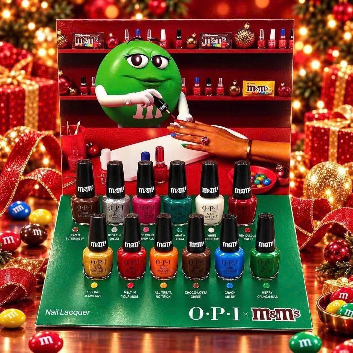 OPI x M&M'S Sweeten Your Mani Collection - Gel & Lacquer Duo Set 12 Colors