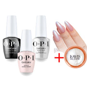 OPI S061 Opi'm A Bubble Bunny Intelli-Gel Combo - Super Base Coat, Super Gloss Top Coat, FREE 1 Chrome Powder - DTK Nail Supply