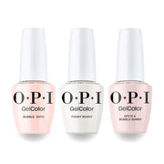 OPI S86 Bubble Bath, S061 Bubble Bunny, H22 Funny Bunny Intelli-Gel Combo - Set 3 - DTK Nail Supply