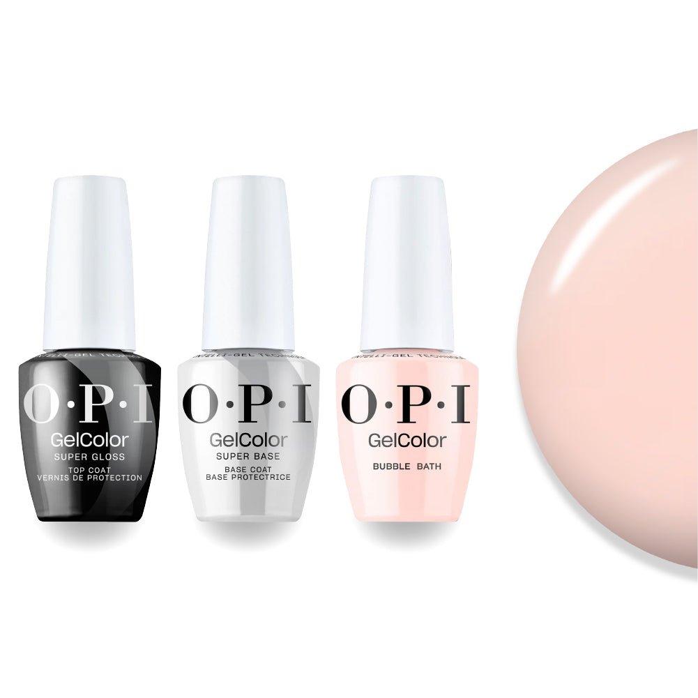 OPI S86 Intelli - Gel Combo – Bubble Bath | Base, Top & Gelcolor - DTK Nail Supply