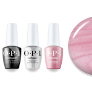 OPI Intelli-Gel Combo - Super Base Coat, Super Gloss Top Coat & G01 Aphrodite's Pink Nightie, FREE Nail Sticker - DTK Nail Supply