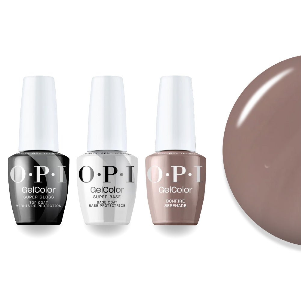 OPI + Super Glossy Top Super Base - N81 Bonfire Serenade - DTK Nail Supply