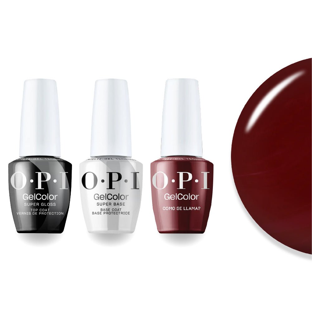 OPI + Super Glossy Top Super Base - P40 Como Se Llama - DTK Nail Supply