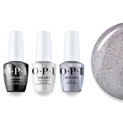 OPI Intelli-Gel Combo - Super Base Coat, Super Gloss Top Coat & S48 Case of Glamnesia, FREE Nail Sticker - DTK Nail Supply