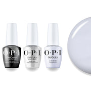 OPI Intelli-Gel Combo - Super Base Coat, Super Gloss Top Coat & T76 I Am What I Amethyst, FREE Nail Sticker - DTK Nail Supply